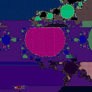 Glitched out fractal image